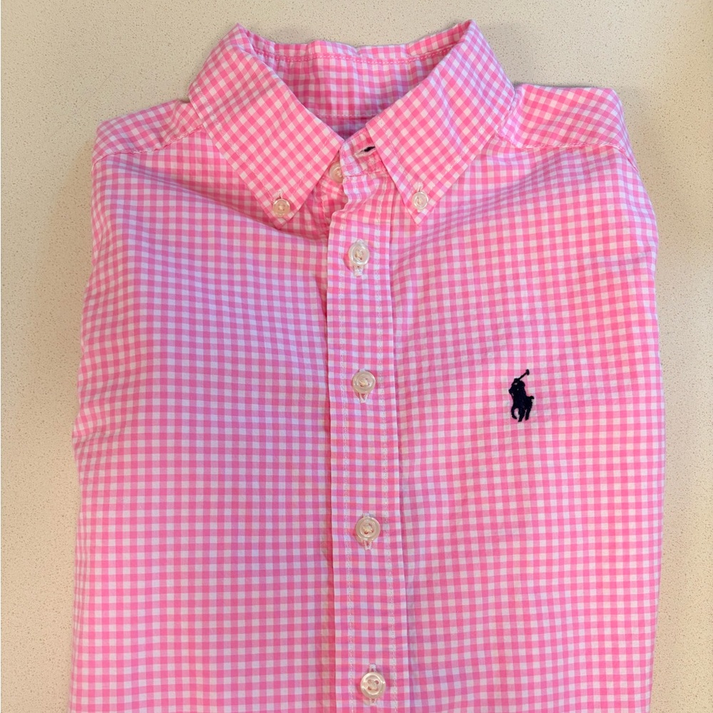 Ralph Lauren Pink Checkered Shirt